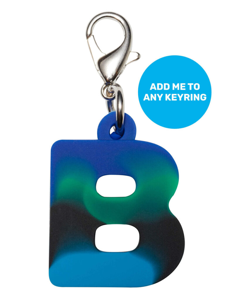 Smiggle Key Letters Blue Add-On Mini Alpha Keyring | Smiggle UK