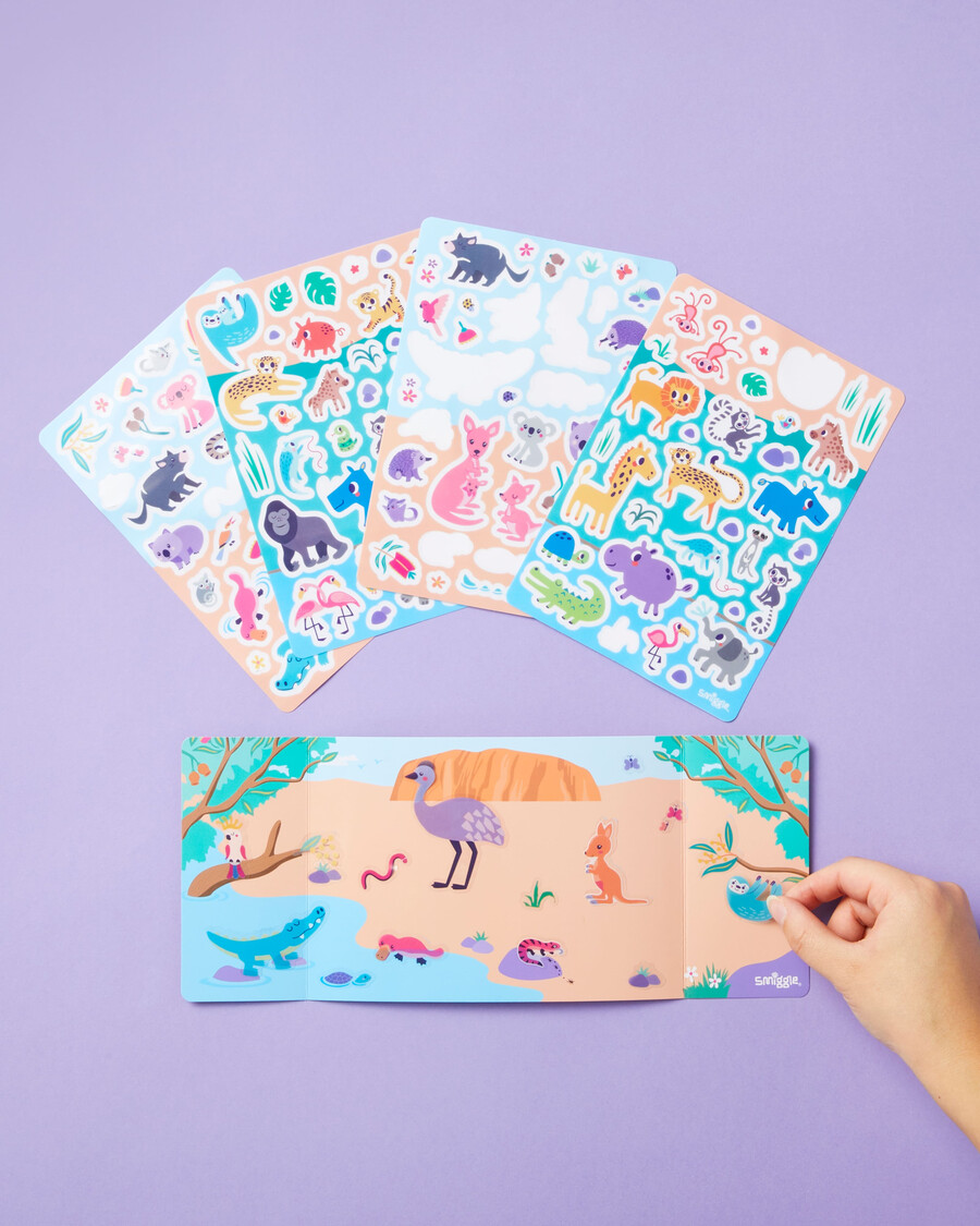 play scenes sticker book