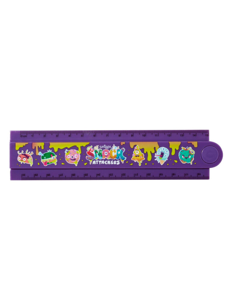 Smiggle Steel Ruler Snack Attackers Fold Up Ruler | Smiggle UK