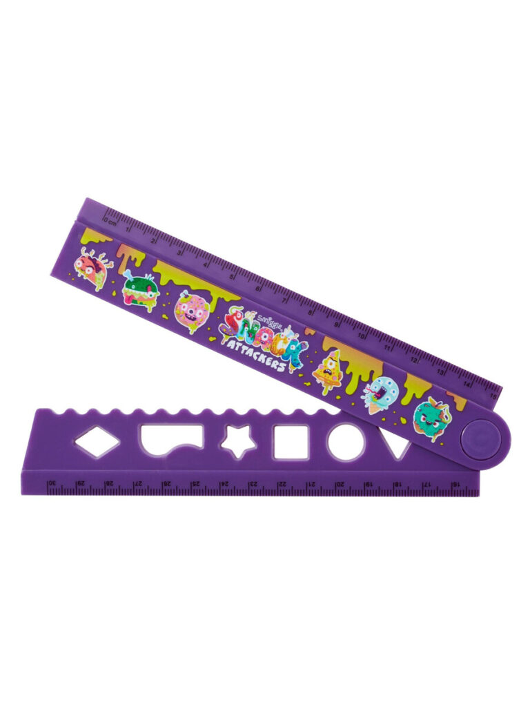 Smiggle Triangle Ruler Snack Attackers Fold Up Ruler | Smiggle UK