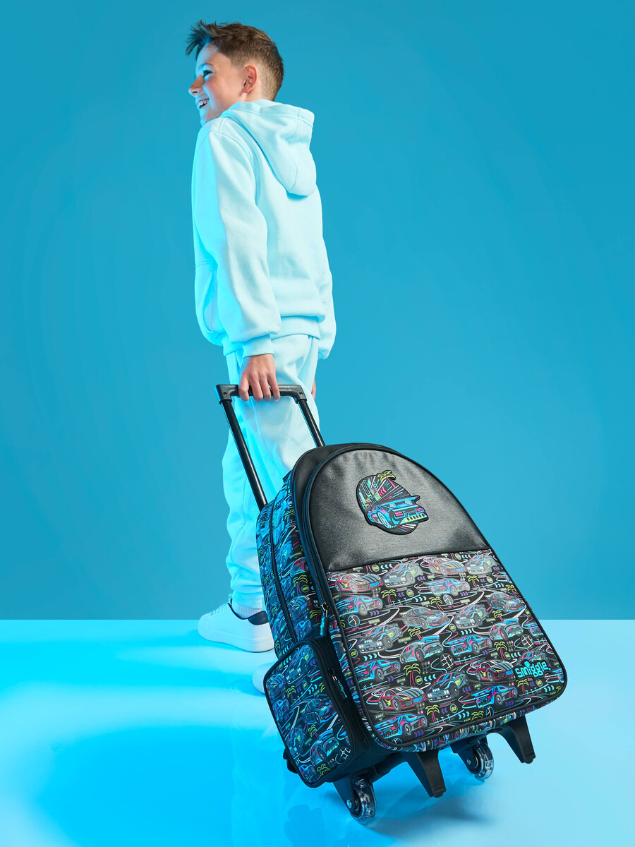 bright eyes trolley backpack with light up wheels