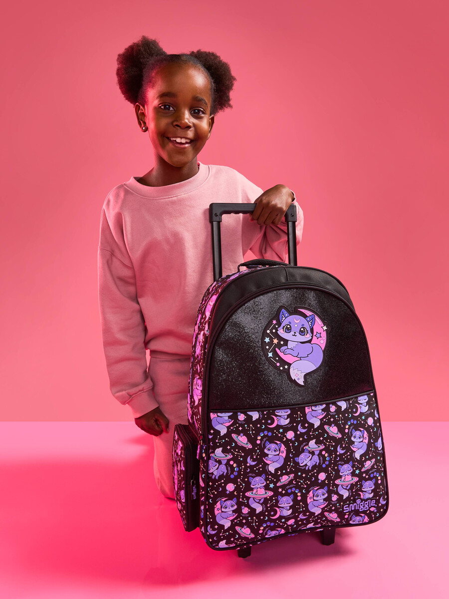 bright eyes trolley backpack with light up wheels