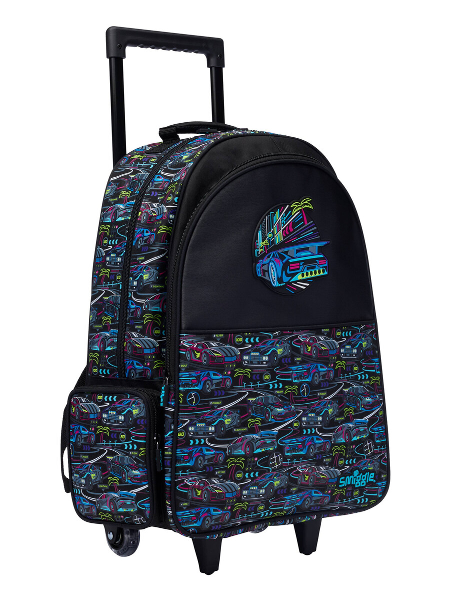 bright eyes trolley backpack with light up wheels